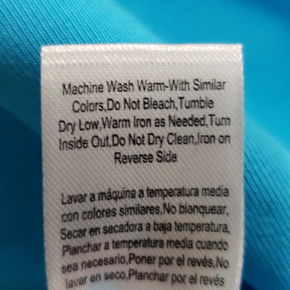 Venus Strappy Detail Top, Teal, Size Large - Picture 6 of 9